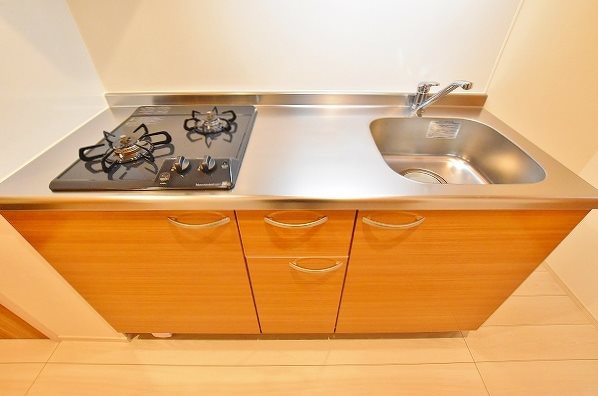 キッチン　★2口ガスシステムキッチン(グリル付)★