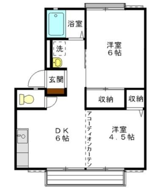 ＪＲ身延線 西富士宮駅 徒歩6分 2階建 築34年の間取り写真