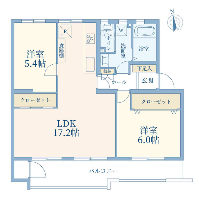 たまプラーザ団地 2街区2号棟の間取り写真