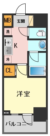 ＪＲ常磐線 亀有駅 徒歩4分 12階建 築11年の間取り写真