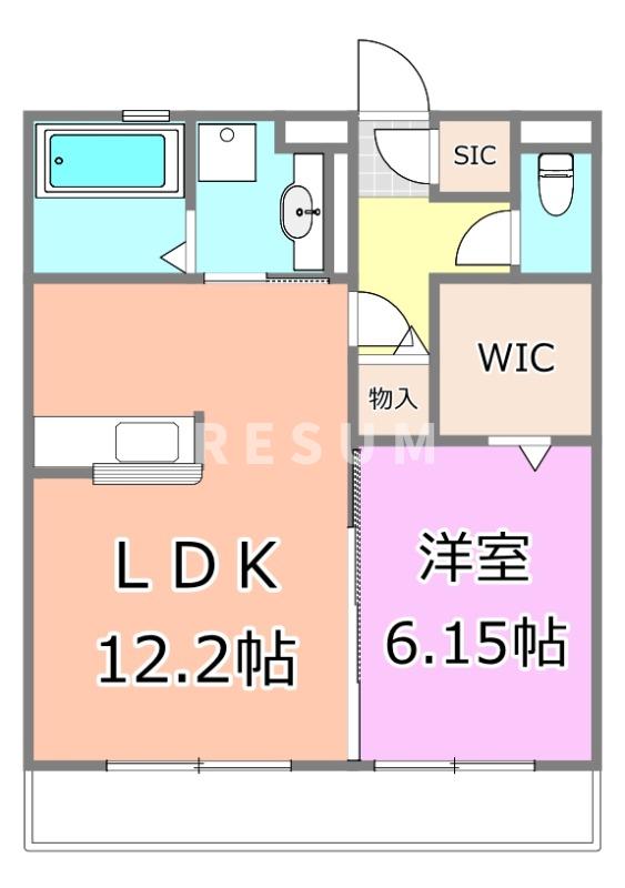 ＪＲ総武線 千葉駅 バス乗車時間：15分 最寄りバス停で下車 徒歩4分 3階建 築11年の間取り写真