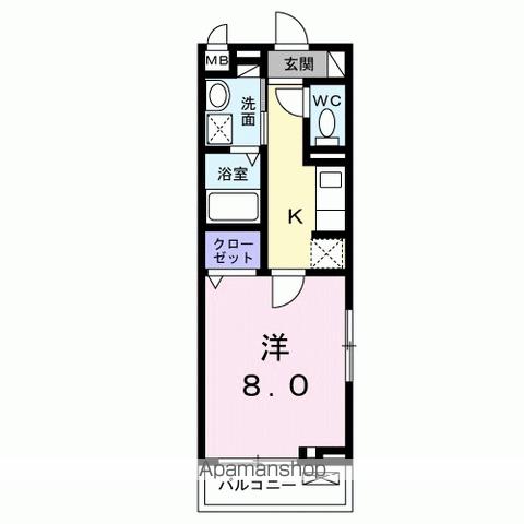 阪急伊丹線 稲野駅 徒歩3分 3階建 築3年の間取り写真