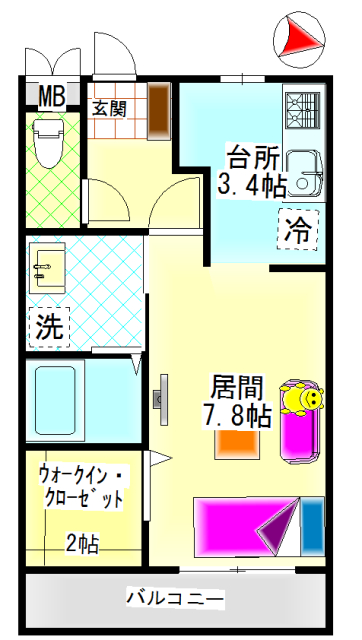 ウィステリアBの間取り