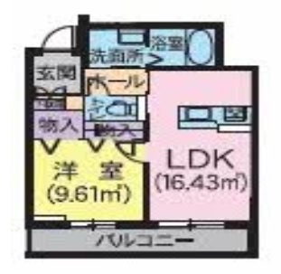 名取市美田園のマンションの間取り