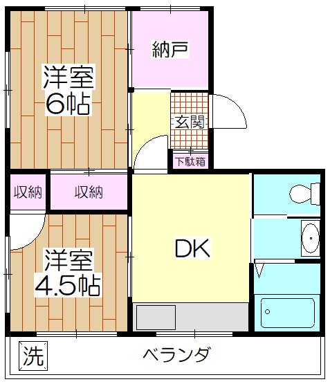 サンアールタニツカＡ棟の間取り