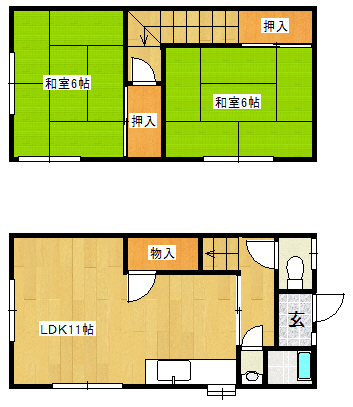 末松アパートの間取り