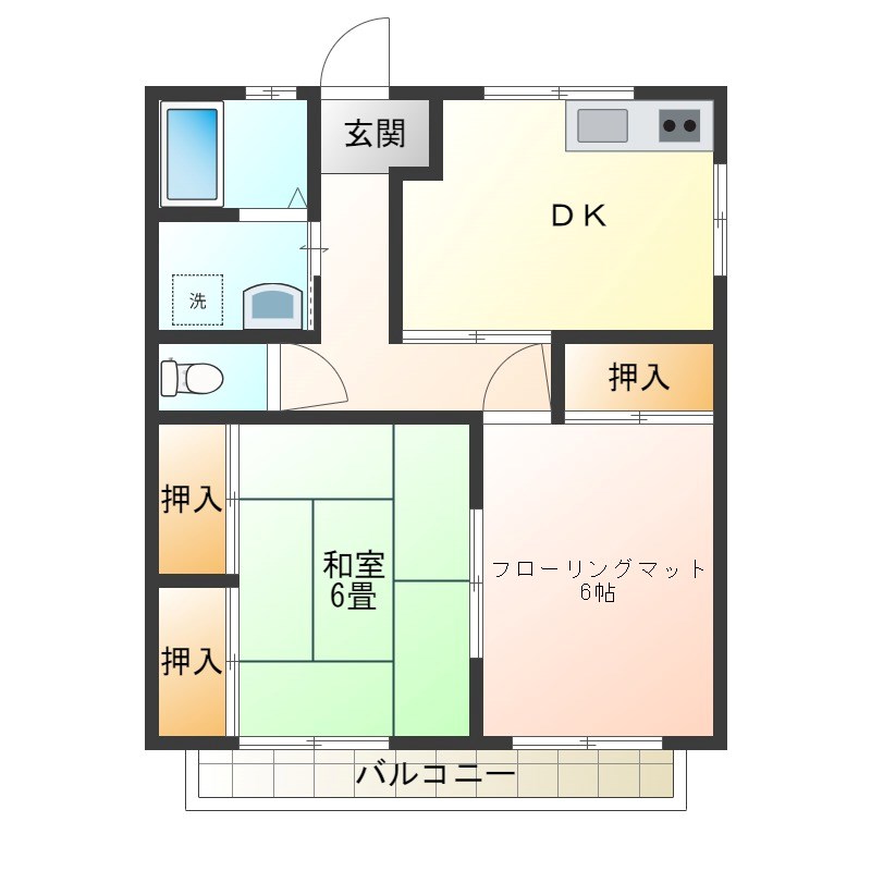 佐山アパートの間取り