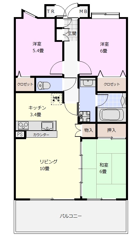 サンデュエル太田セントラルスクエアの間取り