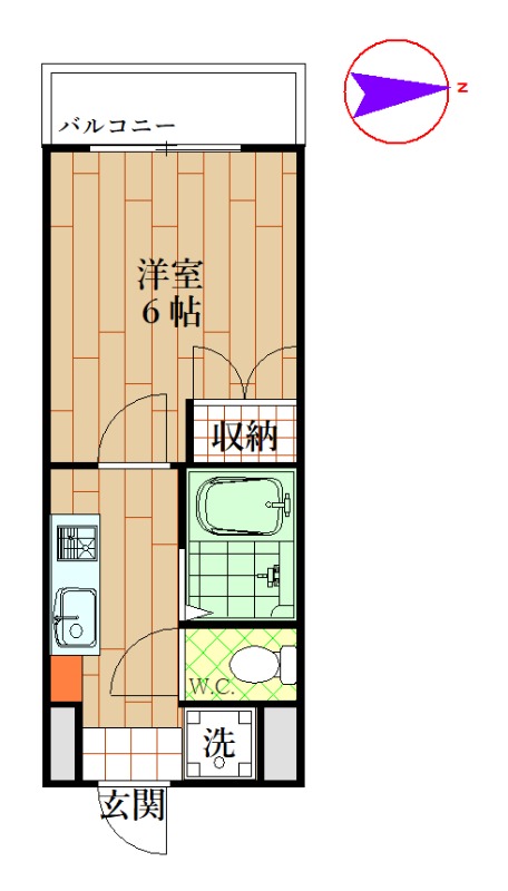 サンモリッツ蓮根の間取り