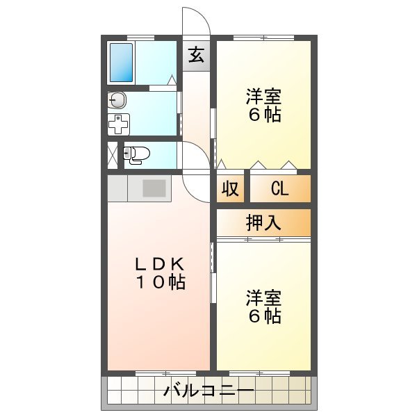 【プレア香寺の間取り】