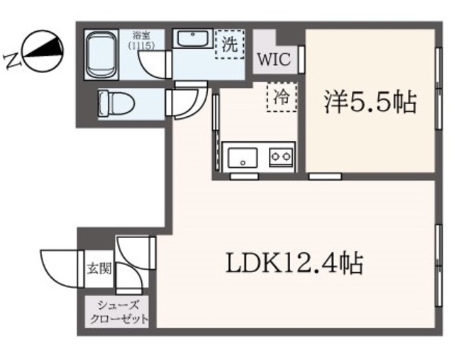 東京都品川区東中延１（マンション）の賃貸物件の間取り