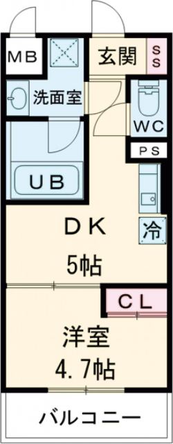 堺市西区鳳南町のマンションの間取り