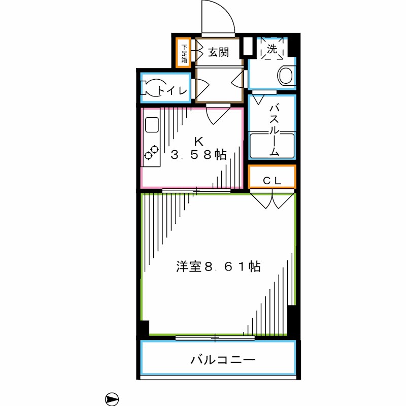 杉並区堀ノ内のマンションの間取り