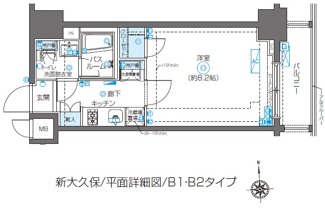 ZOOM新大久保の間取り