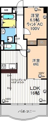 名古屋市港区高木町のマンションの間取り