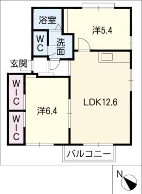 サンヴィレッジ西桜木Ａ棟の間取り