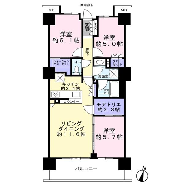 大宮スカイ＆スクエア　ザ・タワーの間取り