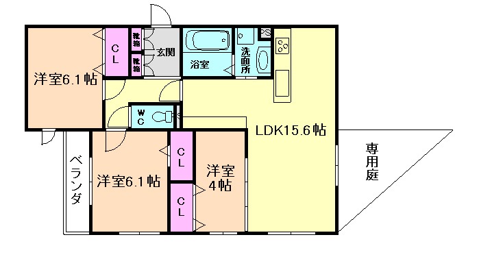 ラフィネの間取り