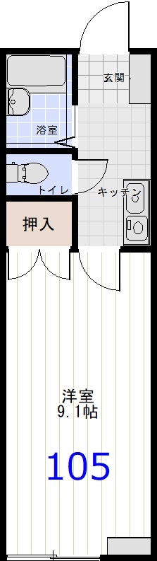 グレースメモリー秋田3Aの間取り