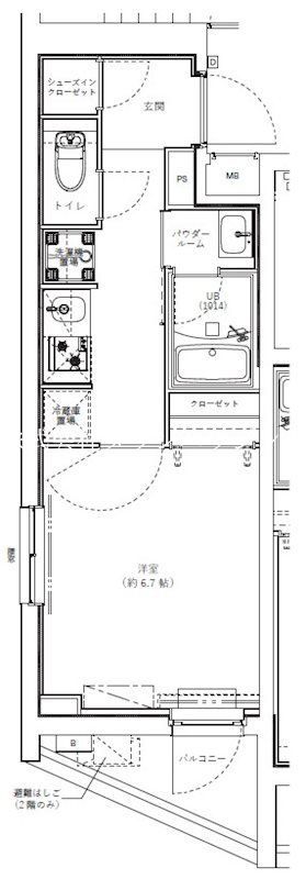 目黒区目黒本町のマンションの間取り