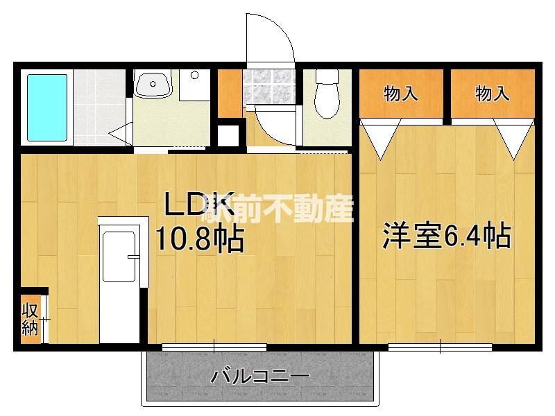 プロヌーブ柿園町Ｂ棟の間取り