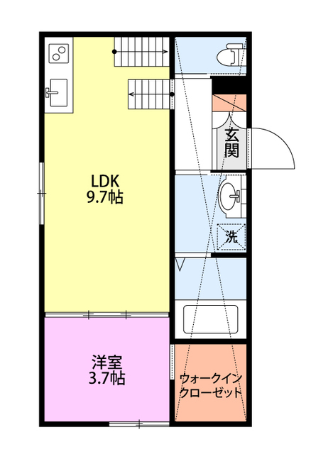 75apartment.神道寺の間取り