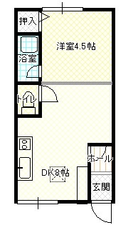 深川市緑町のアパートの間取り