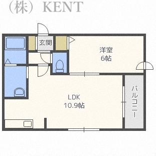 セントベル八軒の間取り