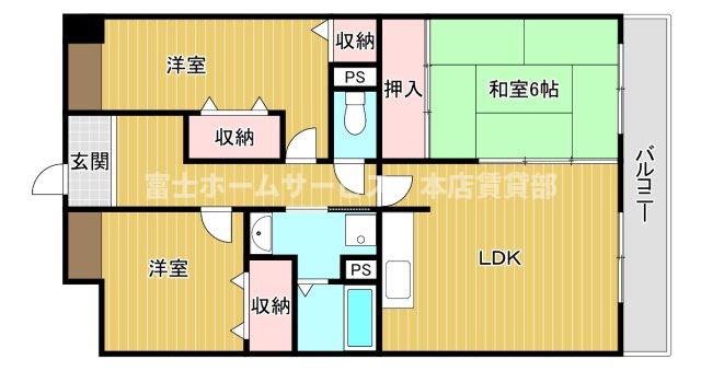 セレーノあびこの間取り