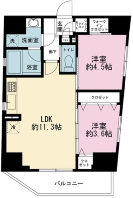 シティインデックス山手動坂の間取り