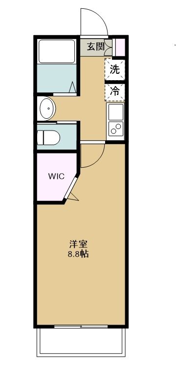 さいたま市桜区桜田のアパートの間取り