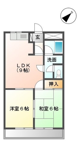 【ビラージュ花ヶ浦Cの間取り】