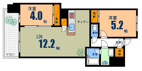 セントヒルズ上幟町の間取り