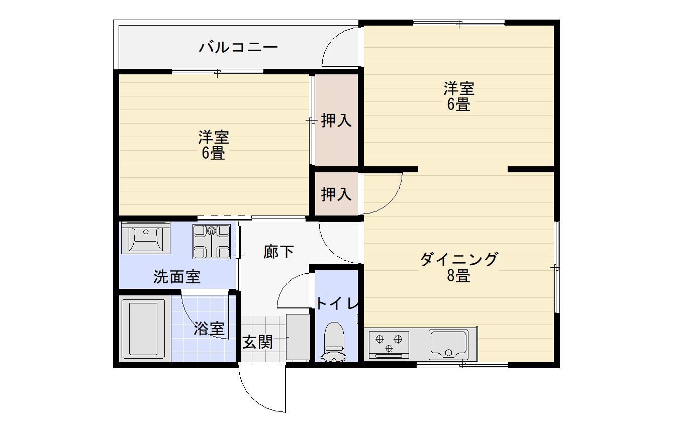 メゾンプリュネルの間取り