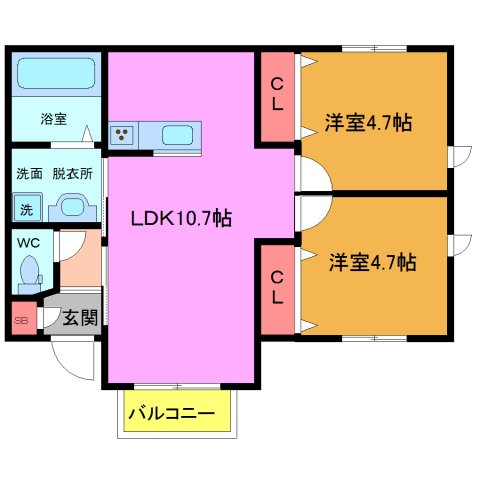 （仮称）船橋市大穴南メゾンの間取り