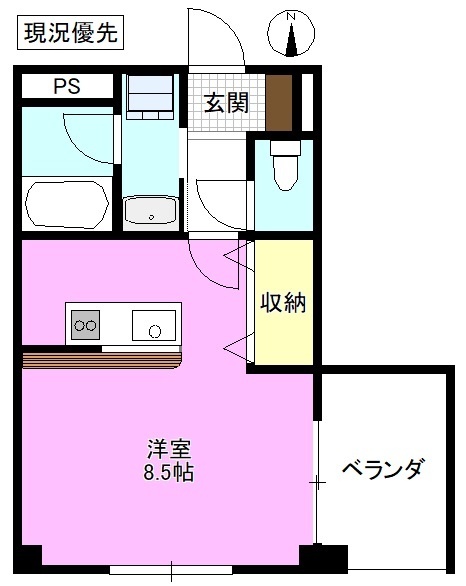 ＫＯＭＡＴＳＵマンションの間取り