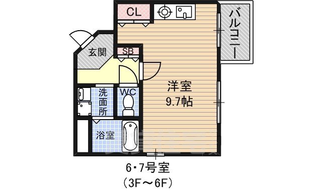 堺市堺区宿院町東のマンションの間取り