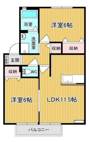 ラフォーレ・ポワールCの間取り