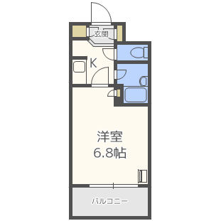 札幌市中央区大通西のマンションの間取り