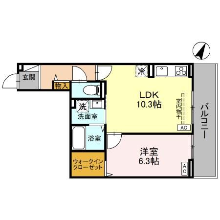 さいたま市北区宮原町のアパートの間取り