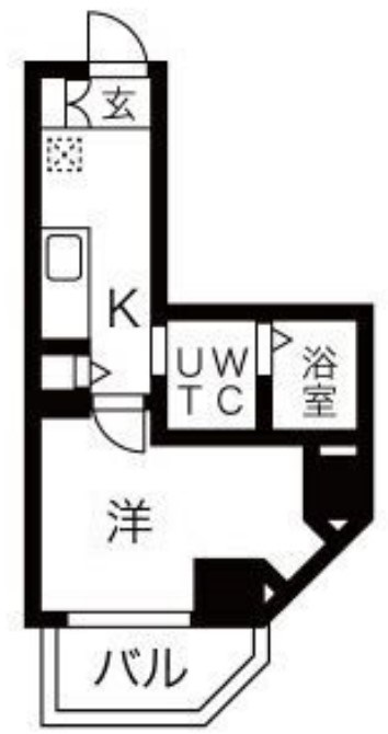 神戸市兵庫区下沢通のマンションの間取り