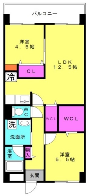 グランメェル４３５の間取り