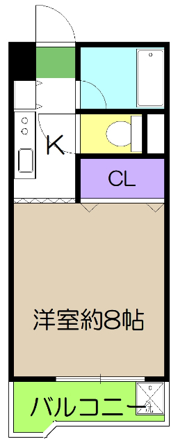 エレガンスコーポクスノセの間取り