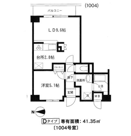 世田谷区松原のマンションの間取り