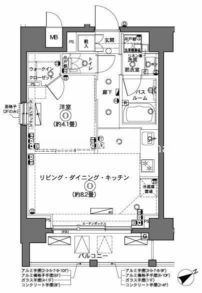 横浜市西区楠町のマンションの間取り