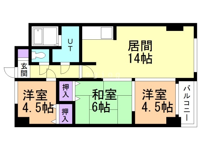 パークアヴェニュー広和Ｎｏ．１０の間取り