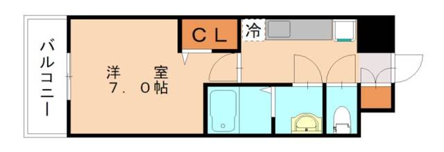 宗像市自由ヶ丘のマンションの間取り