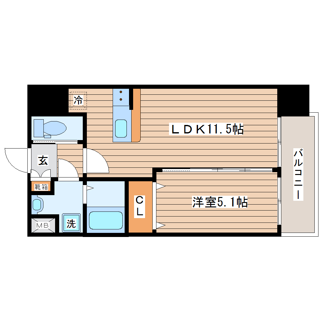 シティタワー二十人町の間取り