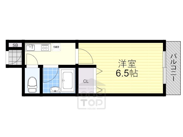 茨木市見付山のマンションの間取り