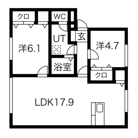 ログメントソファーB棟の間取り